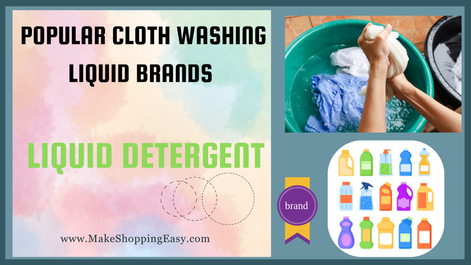 Popular Cloth Washing Liquid Brands Available in India Make Shopping Easy