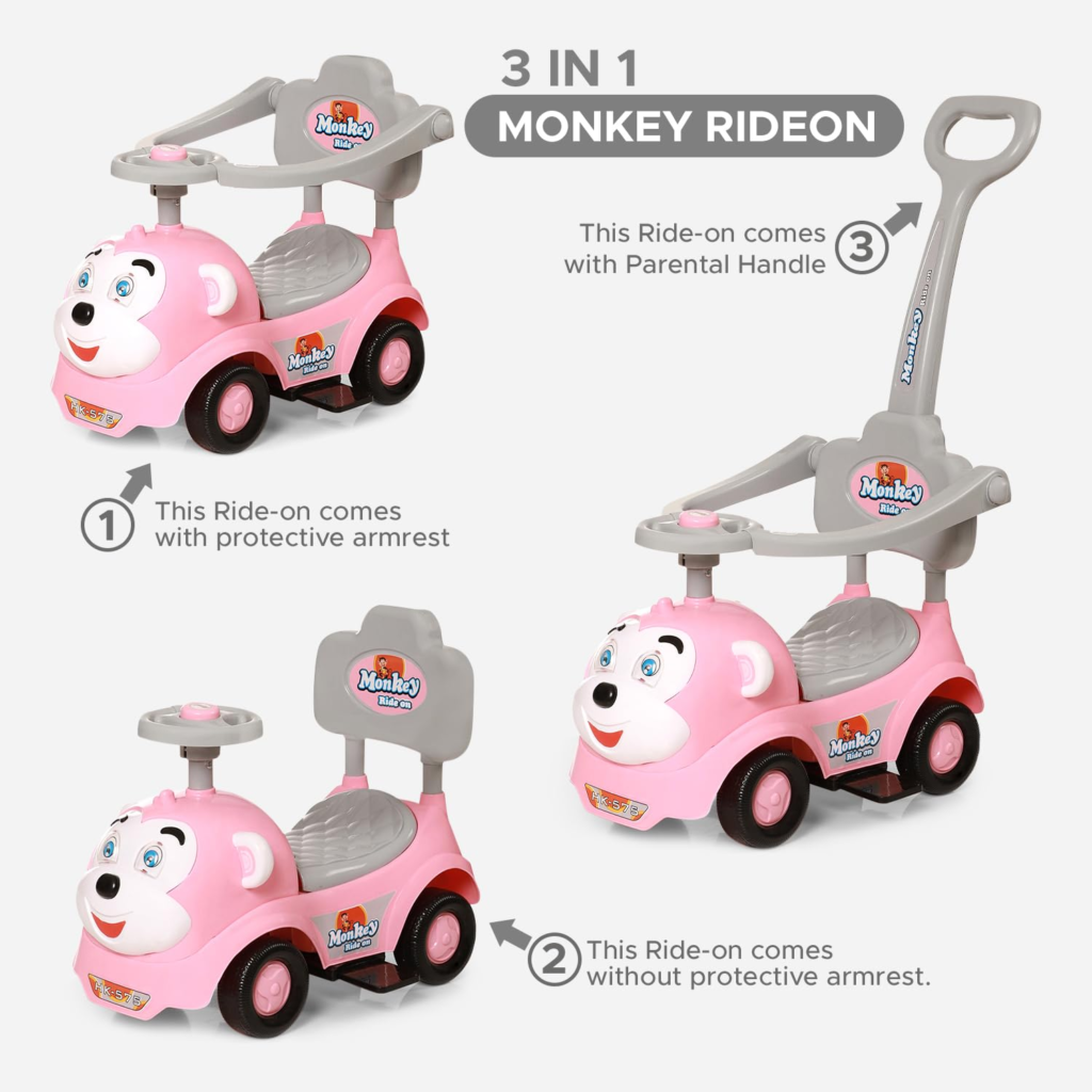 Dash Monkey 3-in-1 Ride-On