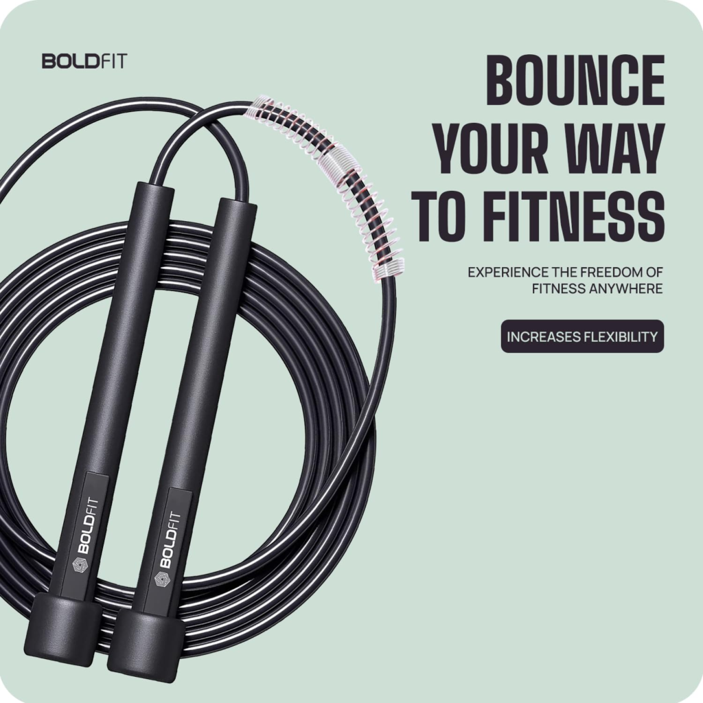 Boldfit Adjustable PVC Skipping Rope