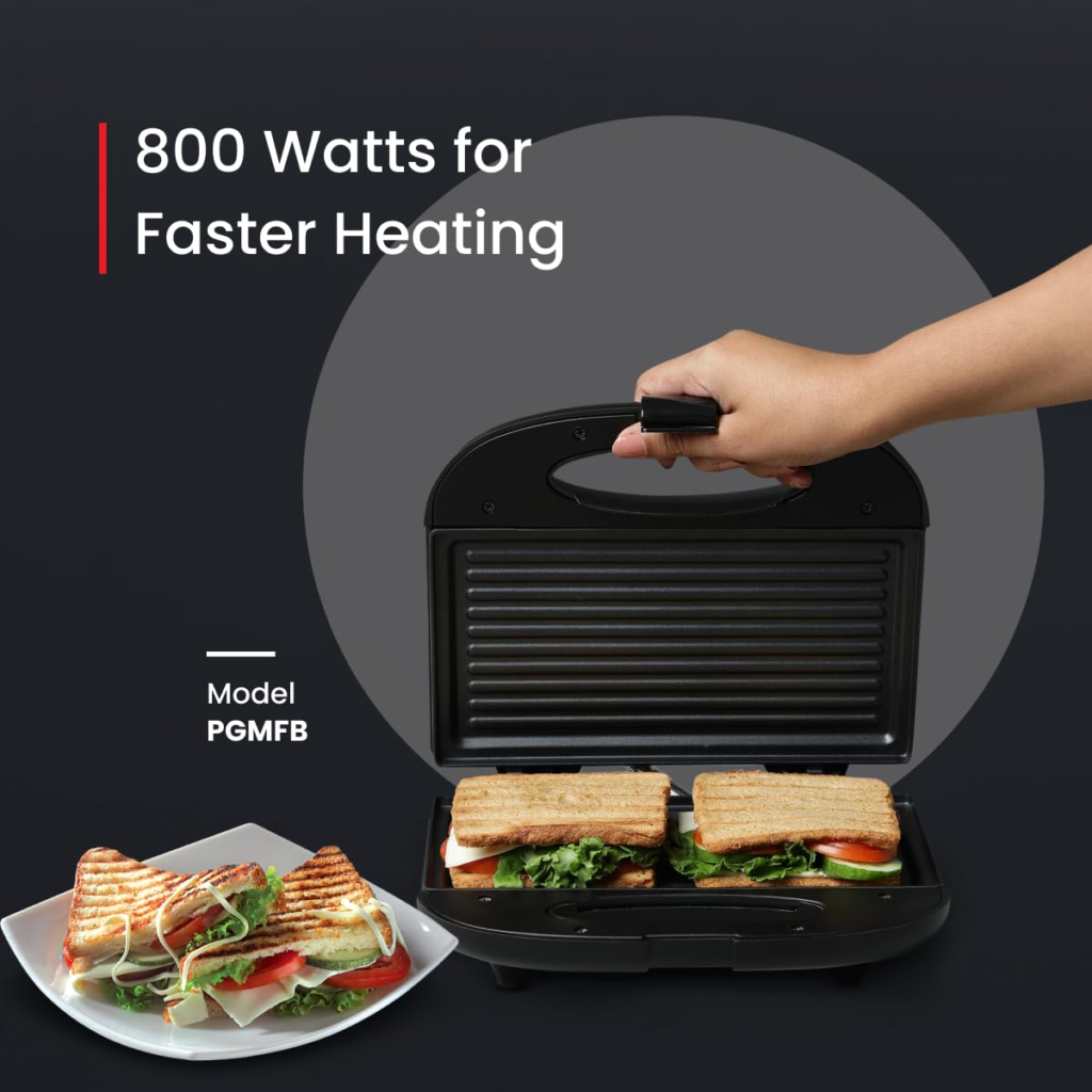 Upgrade Your Breakfast Game with the Prestige PGMFB 800-Watt Sandwich Toaster!