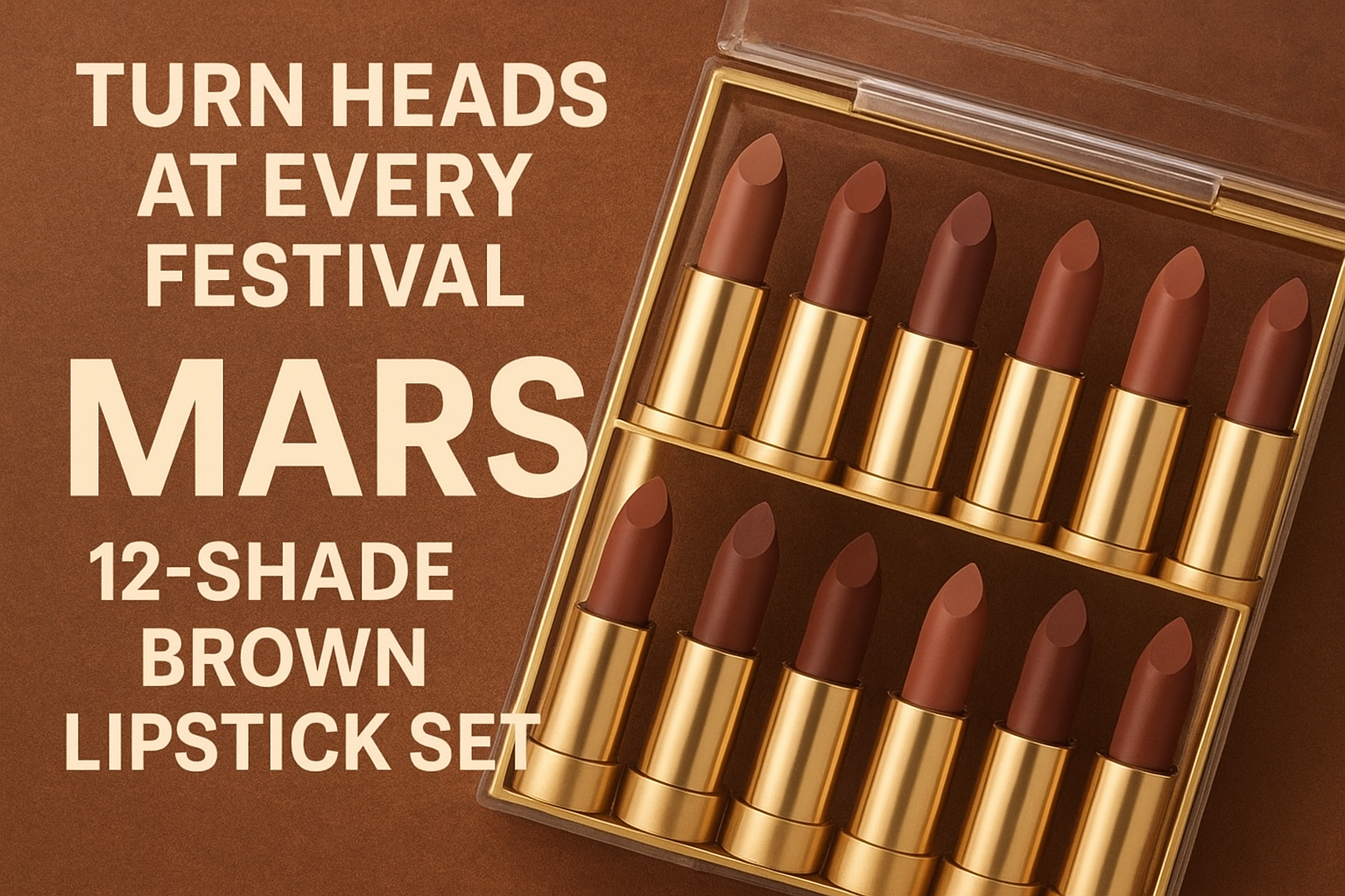 “Turn Heads at Every Festival: MARS 12-Shade Brown Lipstick Set Review & Why It’s Your Go-To”